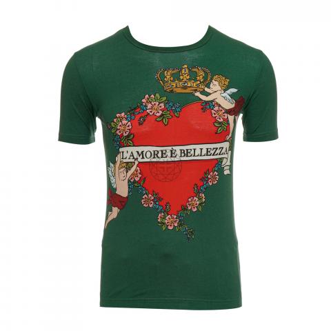 Sell Dolce & Gabbana Green L'amore E Bellezza T-shirt - Green